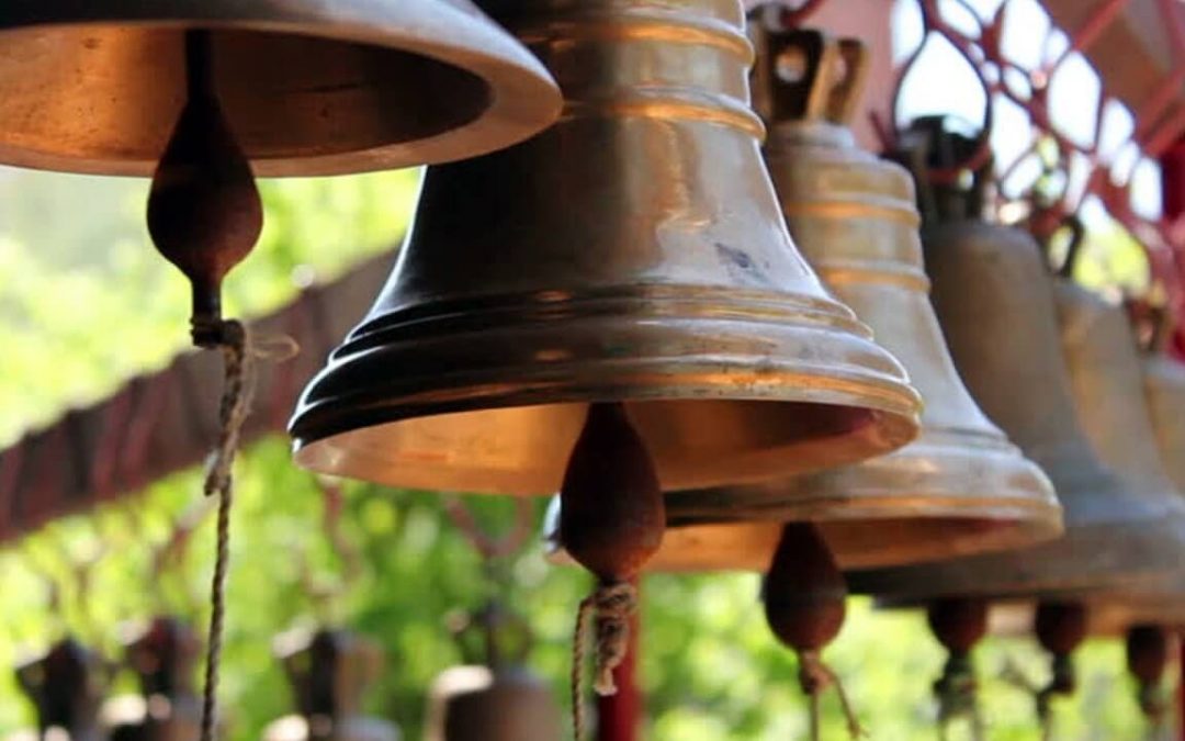 prayer bells in temple